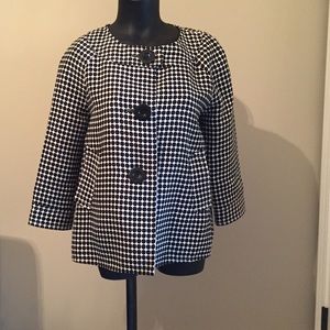 Max Studio Black Polka Dot Jacket